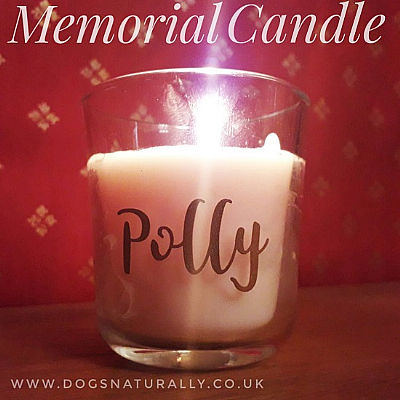 Personalised Scented Dog Memorial Candle